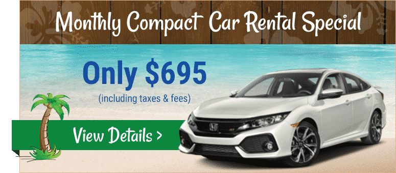 Monthly Compact Car Rental Maui